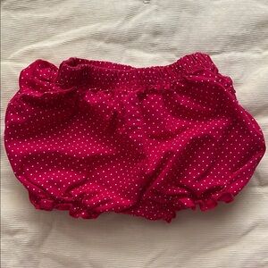 Carter's Red and White Diaper Cover with Elastic Waistband